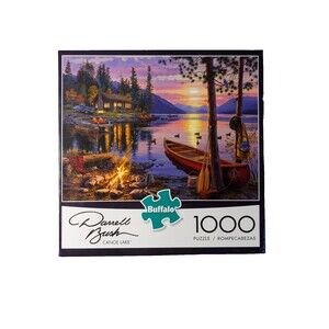 Darrell Bush Canoe Lake 1000 Piece Jigsaw Puzzle Lakeside Art